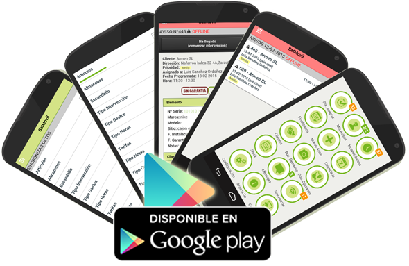 Trabaja offline con la app para android